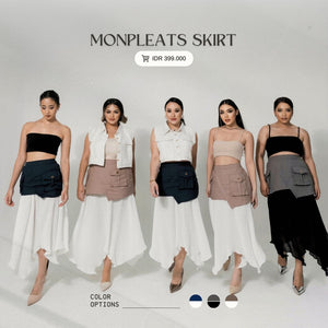 With Love x Monica Amadea MONPLEATS SKIRT