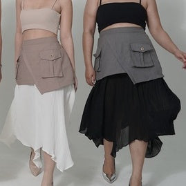 With Love x Monica Amadea MONPLEATS SKIRT